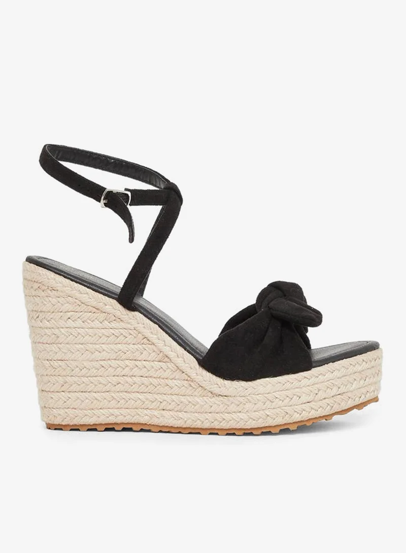 Styli Styli Bow Detail Espadrille Wedge Sandals