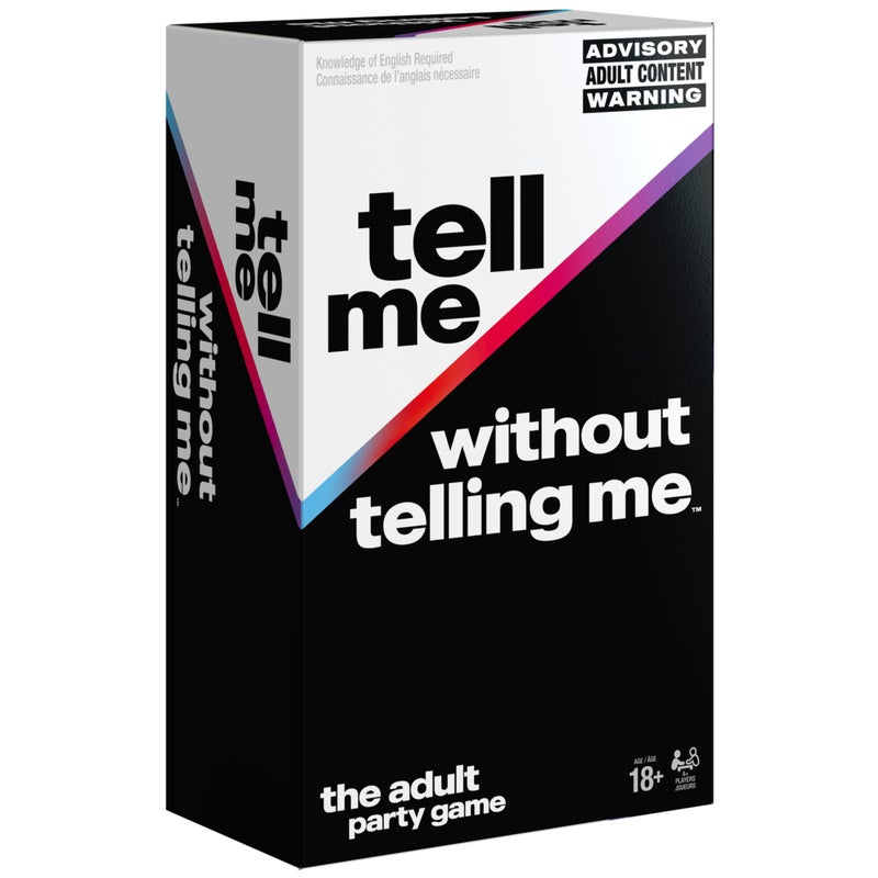Spin Master Games  Tell Me Without Telling Me Viral Adult Party Game for Bachelorette Parties  College  Birthday & More  for Adults & Teens Ages 18+ - Image 1