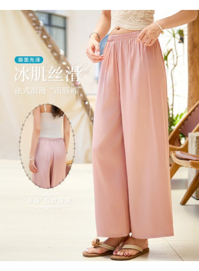 Fenton French Romance  - Luxe Satin Glow, Breathable Wide-leg Trousers For Women - Image 1