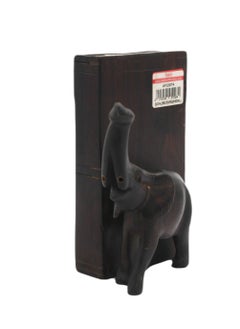 African Ebony Wooden Handmade Book Holder Book Shape Elephant