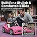 Step2 Whisper Ride Cruiser Kids Push Car Ride On Toy Stroller Substitute Includes Seat Belt Horn Made of Durable Plastic Max Weight 50 lbs For Toddlers 154 Years Old Pink - Image 2