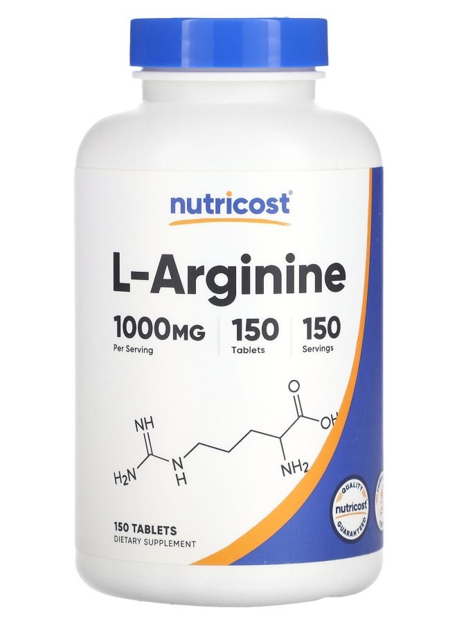 Nutricost L-Arginine 1000 mg 150 Tablets