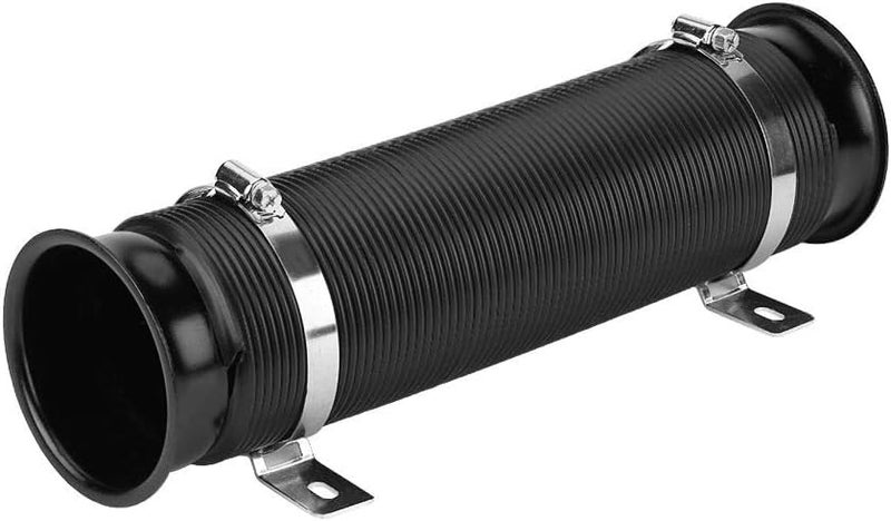 AUTO MT أنبوب سحب هواء مرن للسيارات توربو متعدد الأنابيب مرن لأنبوب سحب الهواء البارد مجموعة أنبوب المدخل مجموعة خرطوم المدخل مجموعة عالمية (أنبوب سحب مرن فضي) - Image 3
