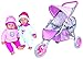 Lissi Twin Baby Dolls in Twin Jogger Stroller - Image 3