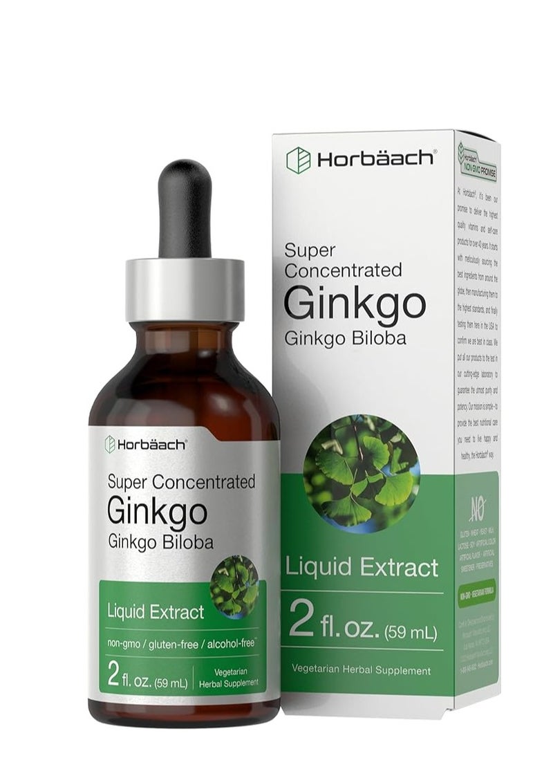 Horbaach - Horbäach Ginkgo Biloba Extract Liquid 2 fl oz - Image 1