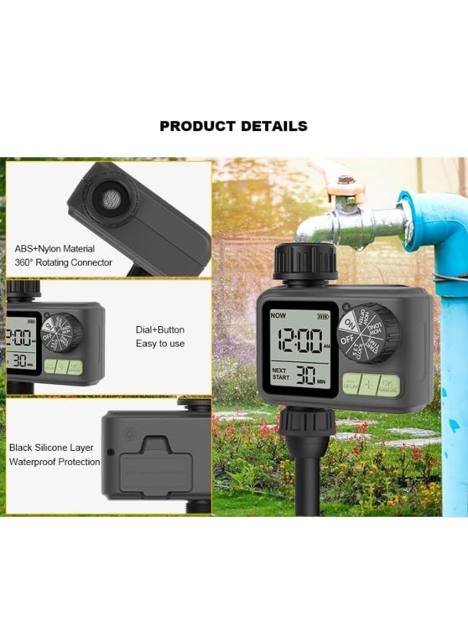 Egardenkart Egardenkart, Water Timer for Garden - Multifunctional, Garden Irrigation Timer for Automatic Irrigation System | Automatic Watering Timer with Intelligent Technology | Garden Water Timer  - Image 4