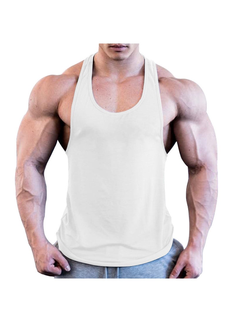 Generic - Mens Fitness Tank Top Elastic Muscle Vest Red - Image 1