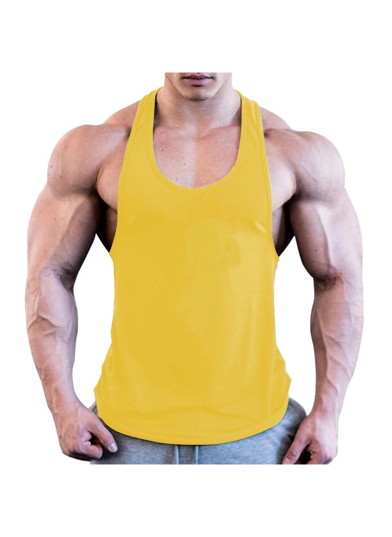 Generic - Mens Fitness Tank Top Elastic Muscle Vest Red - Image 1