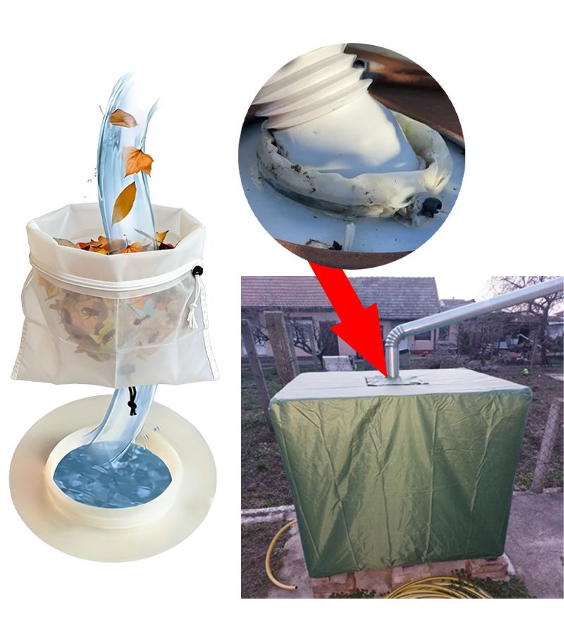Nylon Mesh Filter Net 5PC 45x60Cm Drawstring Closure For IBC Tote Inlet - Image 3