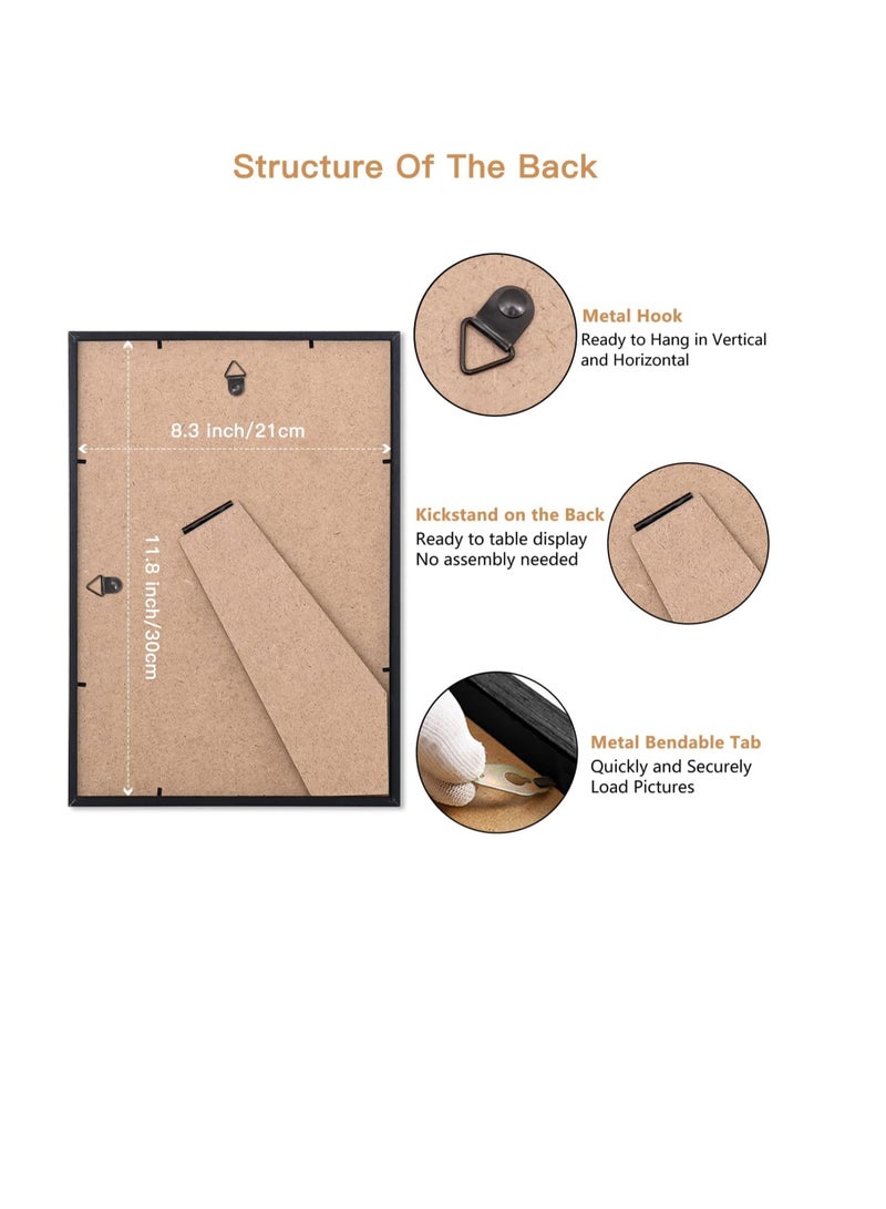 AKDC A4 Photo Picture Frame,  Set of 3 - Image 2