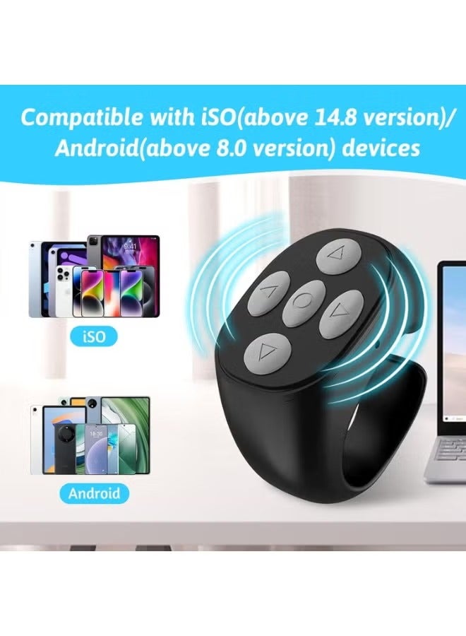 Fingertip Bluetooth Scrolling Ring Remote – Hands-Free, Rechargeable Controller for TikTok, E‑Books, Camera & More – Compatible with Android & iOS - Image 3