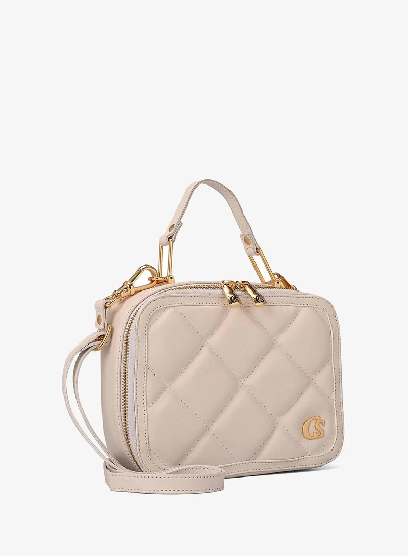 Carmen Steffens Quilted Bag Classic White