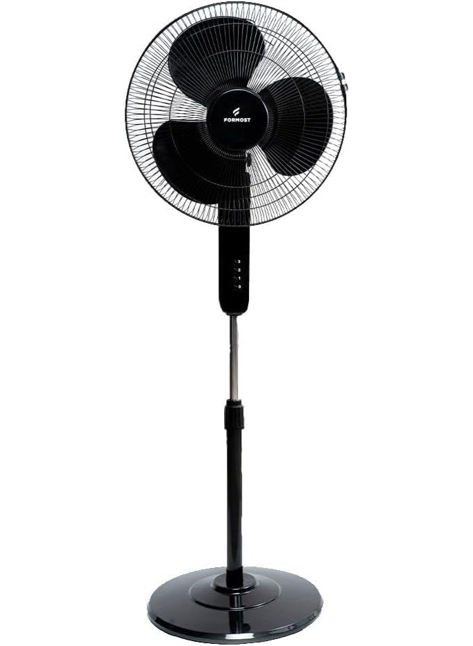 فورموست Formost 16 Inch Pedestal Stand Fan with 100% Copper Motor | Adjustable Height, Ultra Quiet Operation, 3 Speed Levels and 2 Years Warranty | Pack of 1 - Image 1