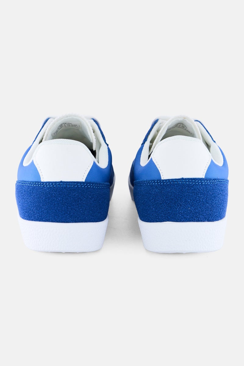 Algspar Men Lace Up Outdoor Shoes, Blue - Image 3