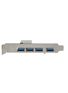 ماركة غير محددة بطاقة PCI اكسبرس 4 منافذ USB 3.0 مع موصل طاقة 5 فولت 4 دبابيس بسرعة تصل إلى 5 جيجابايت في الثانية من ميشيف  - Image 3