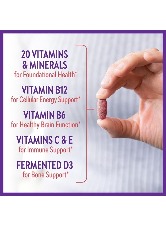 New Chapter Women's Multivitamin 50 Plus for Cellular Energy, Heart & Immune Support with 20+ Nutrients + Astaxanthin - Every Woman's One Daily 55+, Gentle on The Stomach, 96 Count - Image 3