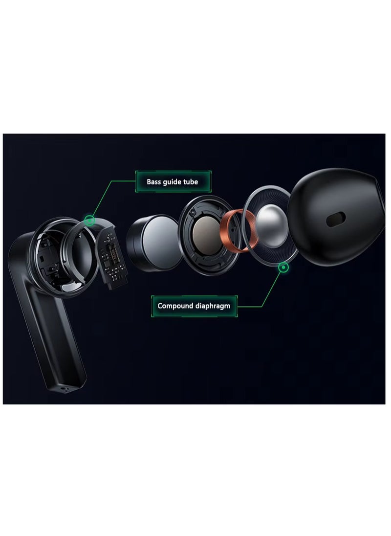 BLACK SHARK - Black Shark JoyBuds Ultra Low Latency Bluetooth Gaming Headset with Cool Design and ENC Call Noise Reduction Support Provides Stable Call Experience and Up to 28 Hours Battery Life When Used with Charging Dock Perfect Pick at a Popular Price Tech Enthusiasts Shouldn't Miss Black - Image 1