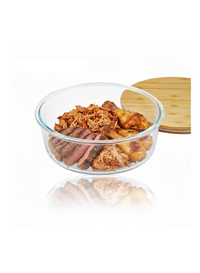 NKX Set of 2 Glass Food Storage Containers with Airtight Lids and Silicone Protection, Leakproof Food Organizer, Freezer, Dishwasher, Microwave Safe Kitchen Organizer for Food - Image 5