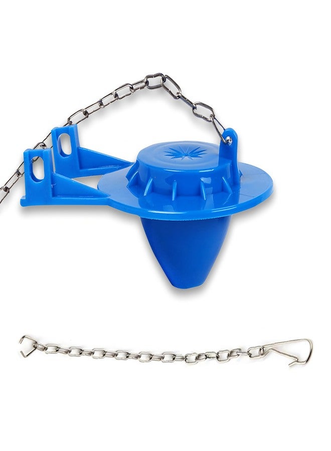 BADAO Toilet Flapper Replacement Kit,2 Inch Toilet Tank Flapper with 2 Stainless Chains,Water Conserve,High Performance Universal Toilet Flusher Replacement Kit,Long Lasting Rubber,Easy to Install - Image 1