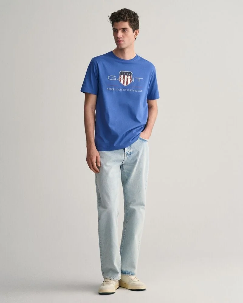 GANT  Regular Archive Shield Short Sleeve T-Shirt for Men | Best Price UAE