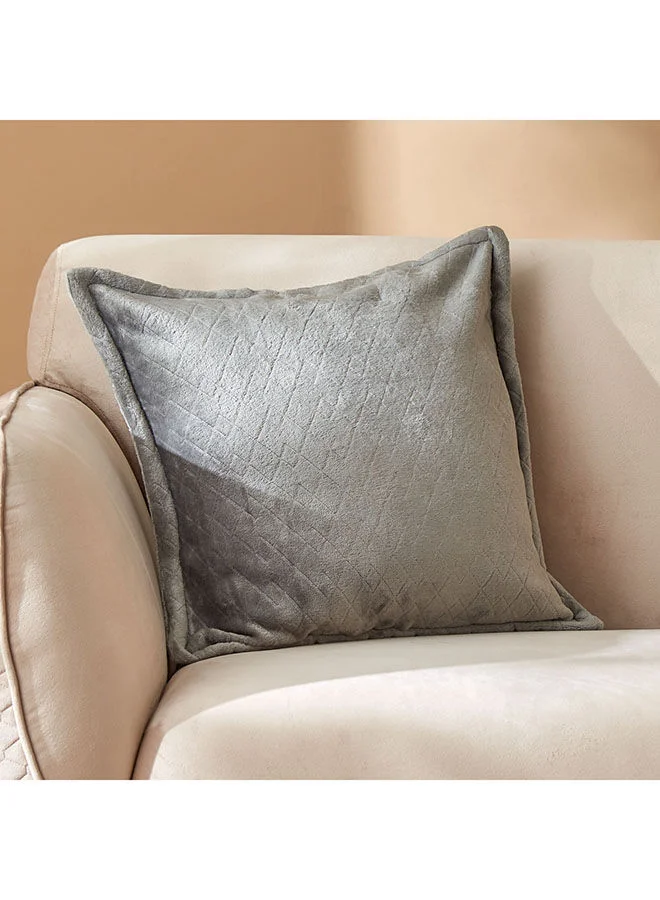 Home Box Lavish Diamond Embossed Solid Cushion Cover 45x45 cm