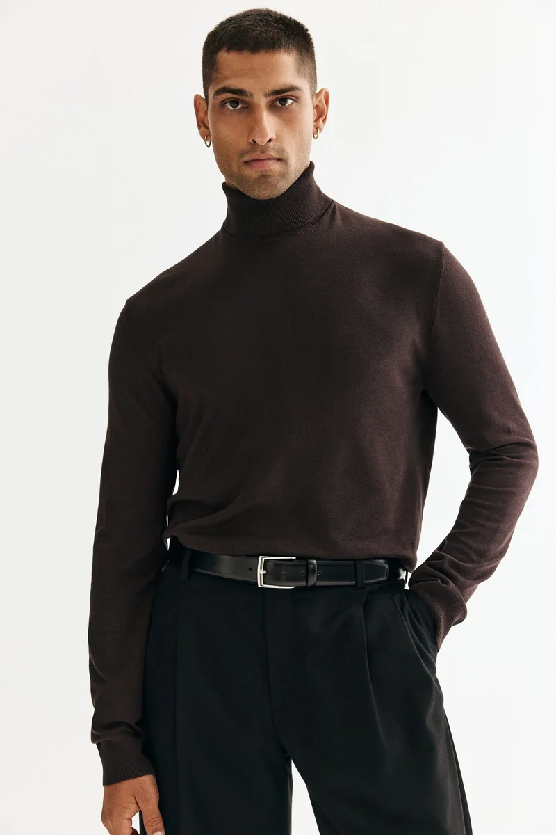 H&M Regular Fit Polo-neck jumper