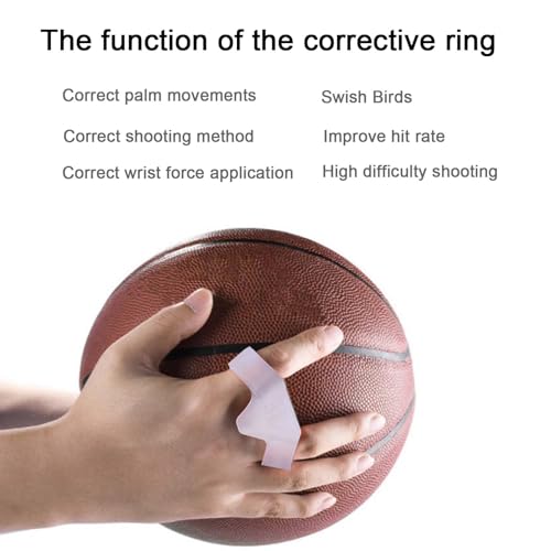 OUKENS Basketball Shooting Aid, 2.1cm Diameter Basketball 3 Point Shooting Trainer Finger Training Aid Equipment Shoot Lock for Improving Shot and Form(L-Transparent for Height Over 185cm) - Image 3
