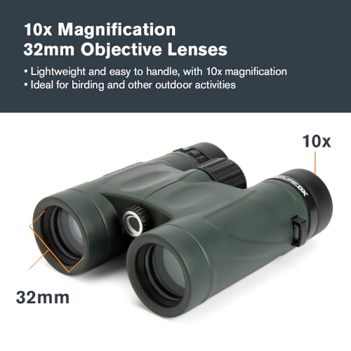 Celestron Nature DX 10x32 Binoculars Ideal for Birding and Outdoors 32mm Objective Lenses Wide 74 Field of View BaK4 Prisms Fully MultiCoated Waterproof and Fogproof - Image 3