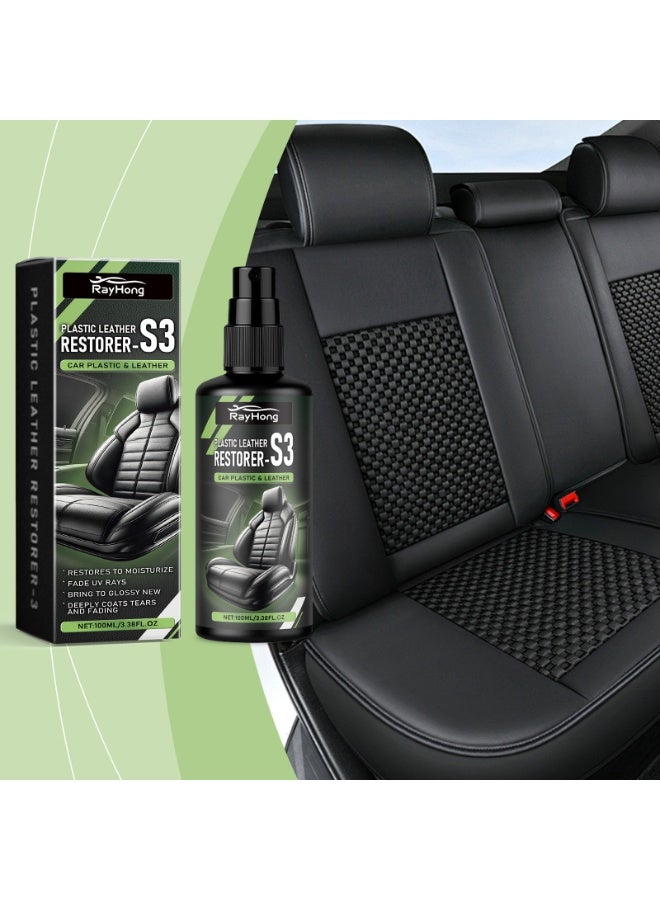RAYHONG Leather Cleaner & Conditioner - Cleans, Restores & Protects Leather, UV Protection Prevent Cracking & Fading, For Car Seats, Sofas, Shoes, Bags & All Finished Leather Surfaces, 1 Pack, 100ML - Image 4
