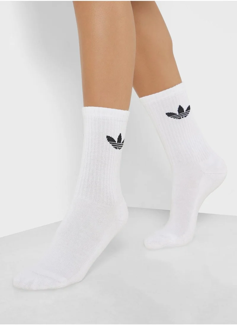 adidas Originals 6 Pack Trefoil Crew Socks