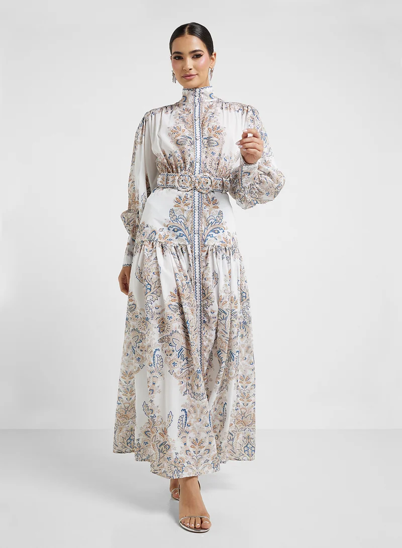 Khizana Printed Maxi Dress