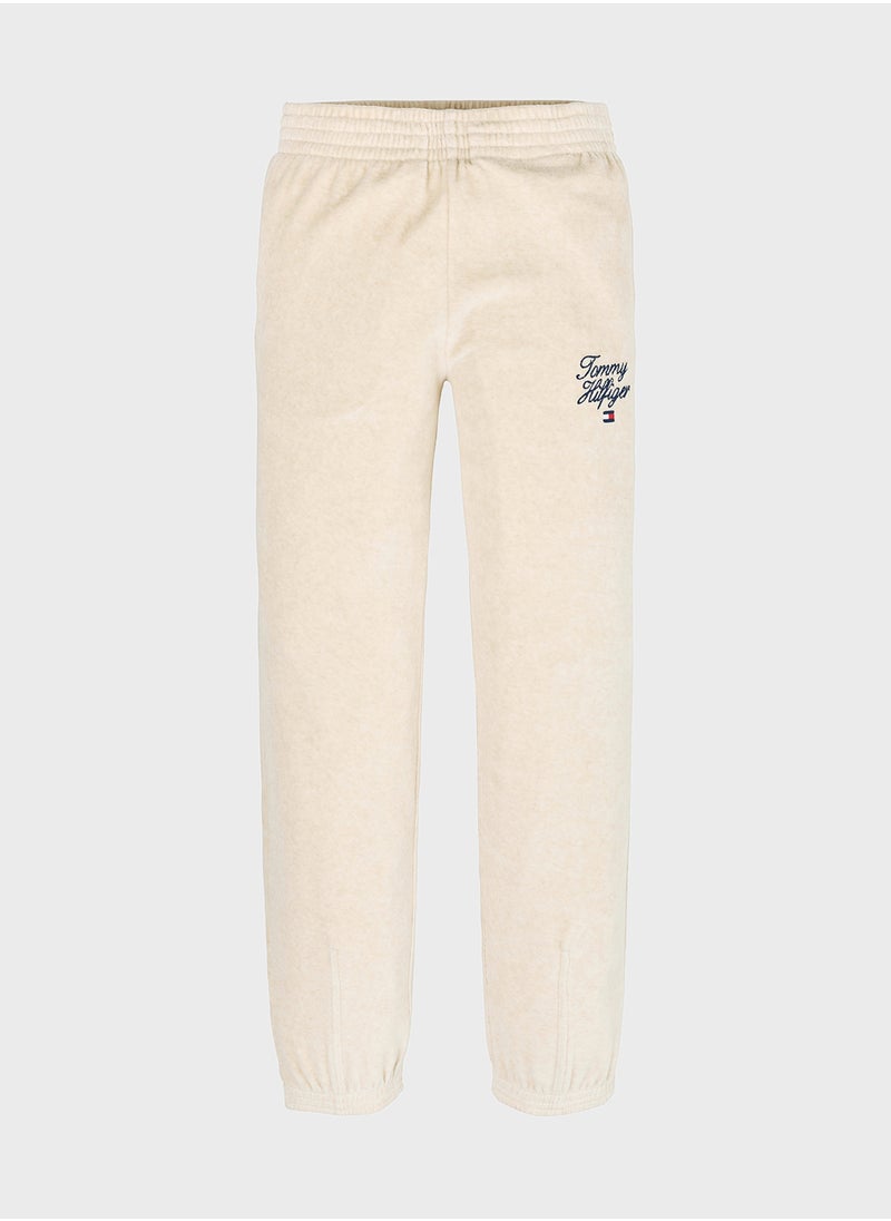 TOMMY HILFIGER TH SCRIPT VELOUR PANT  - Image 5