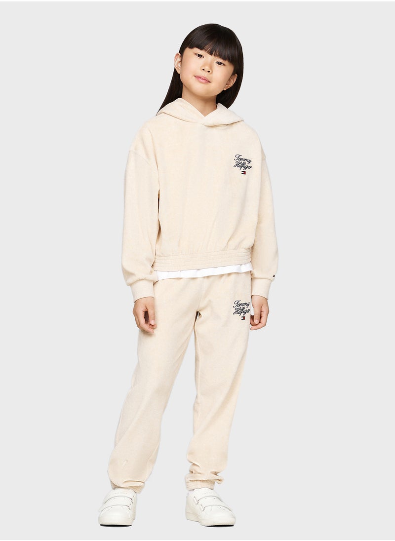 TOMMY HILFIGER TH SCRIPT VELOUR PANT  - Image 4