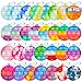 Genuvi Pop Fidget Toys Bulk Its Party Favors for Kids 48 812 30 PCS Mini Pop Keychain It Sensory Fidget Toy Pack Fidgets for Classroom Prizes Students Kids Carnival Birthday Goodie Bag Stuffers Fillers - Image 3