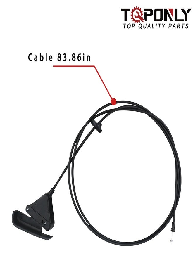 TQPONLY 912-086 Hood Release Cable & Pull Handle Compatible with 1994-2005 Dodge Ram 1500 2500 3500 Pickup Truck Replaces 55076343 55075422 55275849AA - Image 4