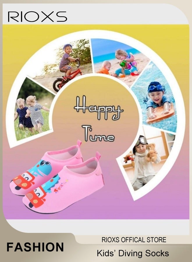 Kids Water Shoes Beach Socks, Toddler Baby Girls Boys Barefoot, Quick-Dry Non-Slip Swim Socks, Quick-Dry Non-Slip Diving Socks, Sports Shoes For Kid In Beach Swimming Pool Water Park, Barefoot Aqua Socks Shoes for Kids Girls Boys