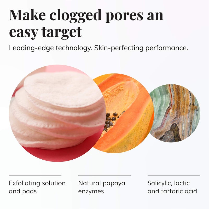 Le Mieux Vita-C Clear Skin Pad - Triple-Action Facial Exfoliant Pads with Glycolic Acid Pads & Antioxidant Vitamin C (2 oz / 30 pads) - Image 2