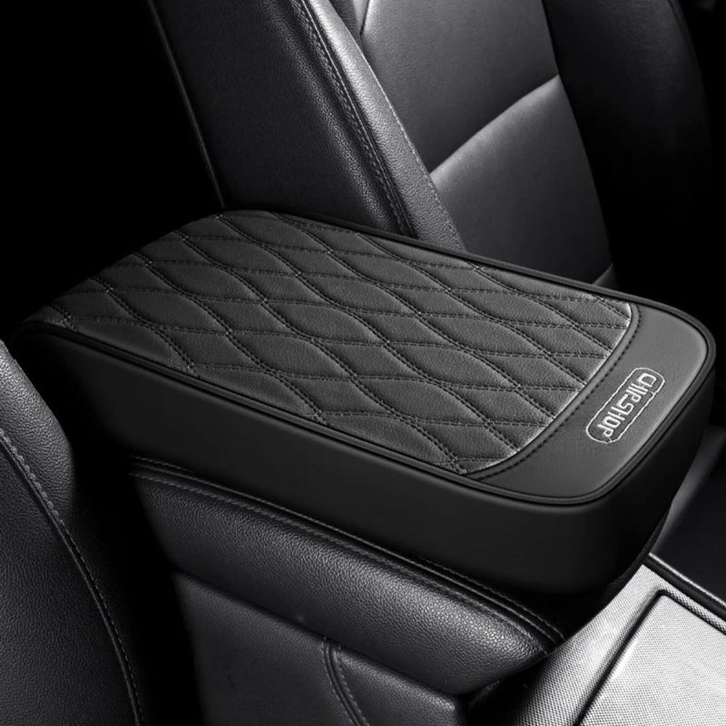 Beige Memory Foam Car Armrest Cushion Anti Slip Wear Resistant Comfortable Interior Accessory - Image 5