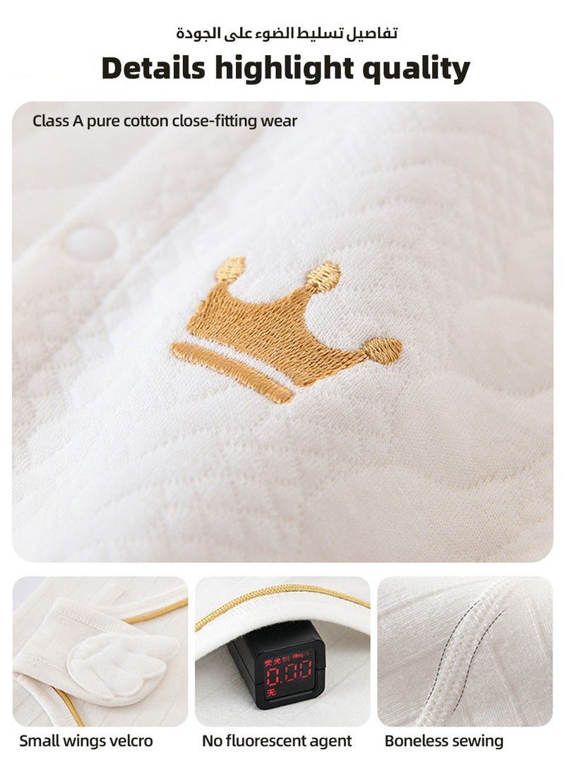 18PCS Newborn Baby Gift Set, Newborn Layette Gift Set for Boys and Girls, Babies Essential Clothes Accessories with Baby Blanket, 100% Premium Cotton, for Spring Summer Autumn Winter Four Seasons - Image 2