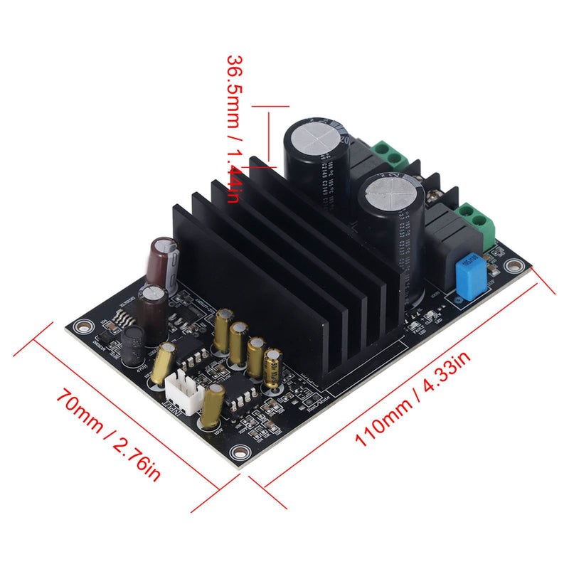 Voice Amplification Module Board 80mA Standby Current 300W Power Class D Dual Channel Speaker Amplifier For Sound System Diy Use - Image 3