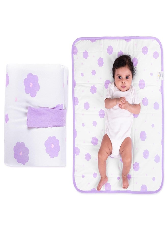 NINTARABABY Nintara Baby Landing Mat – Soft Organic Cotton Waterproof Baby Mat for Tummy Time, Play & Naps, Portable & Foldable for Home or Travel, Hypoallergenic, Multi-Purpose Baby Gift, 24” x 30” - Image 1