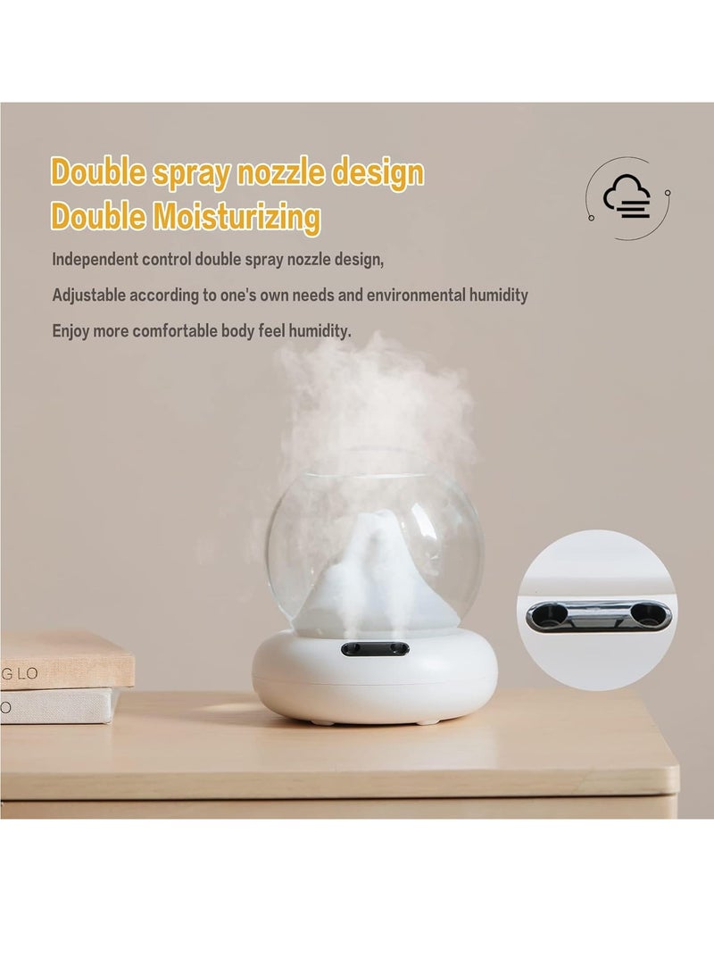 KASTWAVE Cool Mist Humidifiers For Bedroom，2L Mountain Shadow Humidifier，2Mist Mosdes，Auto-Shut Off, Humidifiers for Babies Nursery & Whole House，Easy to Use and Clean - Image 2