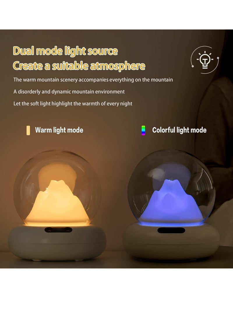 KASTWAVE Cool Mist Humidifiers For Bedroom，2L Mountain Shadow Humidifier，2Mist Mosdes，Auto-Shut Off, Humidifiers for Babies Nursery & Whole House，Easy to Use and Clean - Image 3