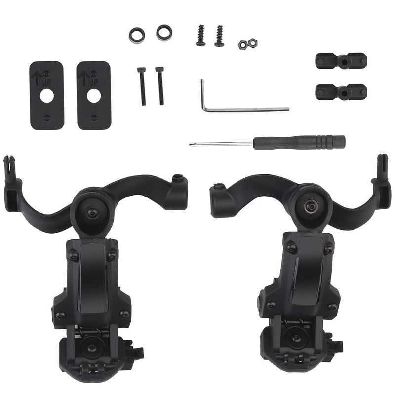 Generic Tactical Multi-angle Rotation Helmet Rail Adapter for Ops Core ARC/Wendy M-LOK Fast Helmet Rail Mount Adapter  - Image 1