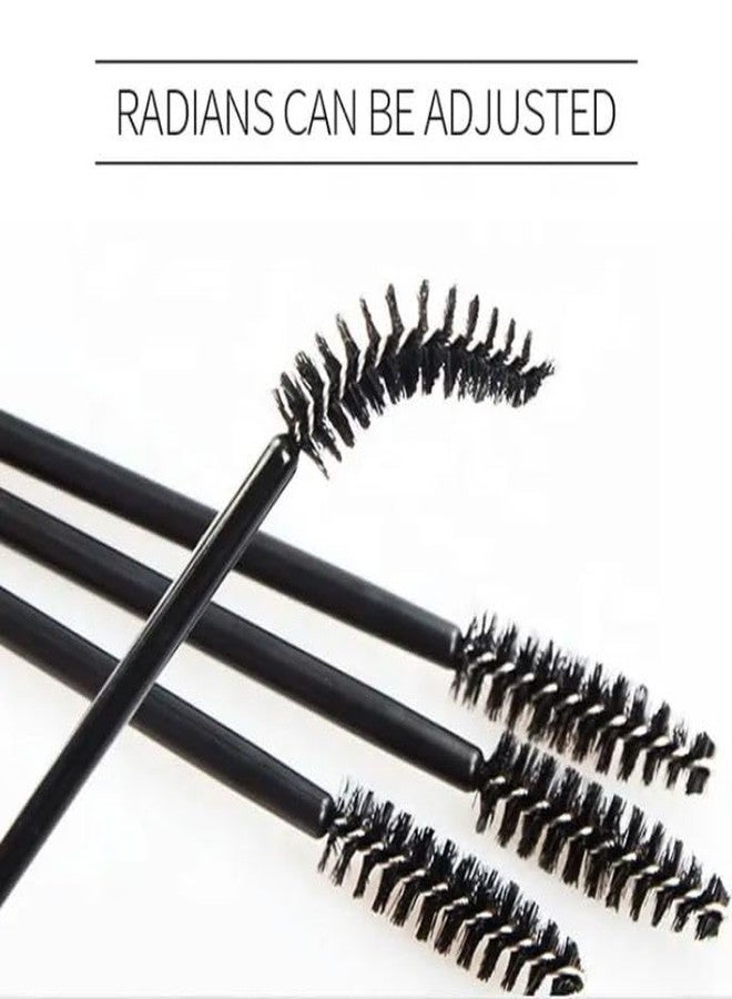 Aternal 50Pcs Disposable Eyelash Brushes, Mascara Wands, Eye Lash Brush, Spoolies for Eyelash Extensions, Spoolie Eyebrow Eyeshadow Brow Makeup Supplies Kit Cleansing Glitter Applicator Tool - Image 3