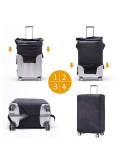 Excefore Luggage Cover, Water-Washable Suitcase Cover, Spandex Elastic Anti Scratch Luggage Protective Covers for 18-32 Inch Trolley Case for Business Trip School Daily Using (L)  - Image 5