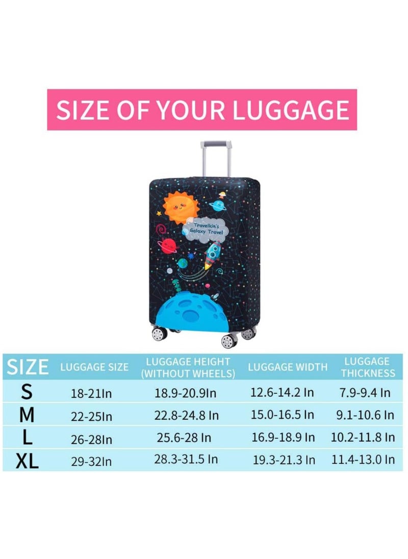Excefore - Luggage Cover, Water-Washable Suitcase Cover, Spandex Elastic Anti Scratch Luggage Protective Covers for 18-32 Inch Trolley Case for Business Trip School Daily Using (L) - Image 1