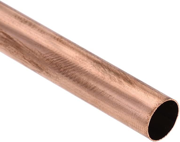 uxcell Copper Round Tube, 7mm OD 0.2mm Wall Thickness 300mm Length Straight Pipe Tubing 3 Pcs - Image 3