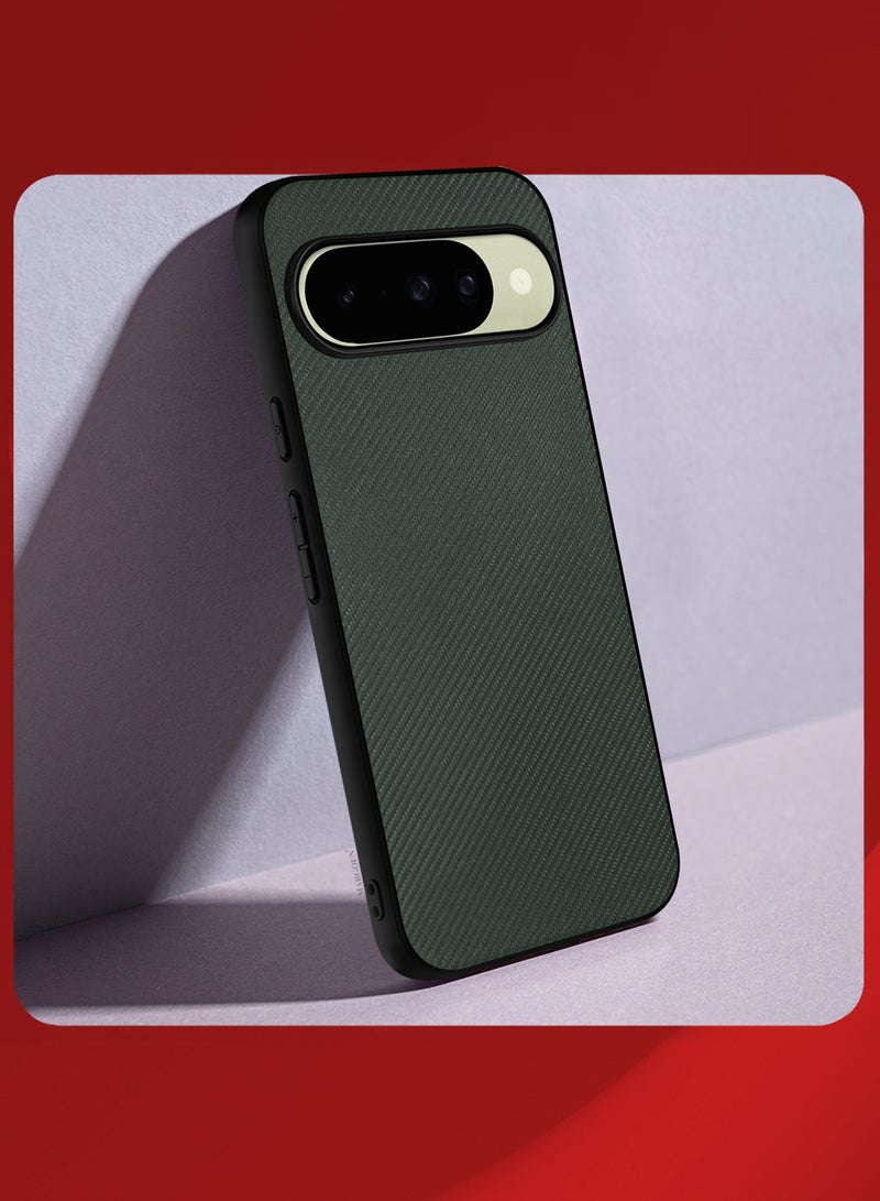 Carbon Laminated Protective Case for Google Pixel 10 – Premium Slim Edition - Green - Image 2