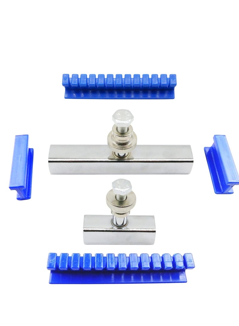 Excefore Dent Repair Removal Tool Kit , Nylon Auto Body Dents Removal Pulling Tabs Kit, Adhesive Blue Glue Tabs Auto Dent Removal Tools (Dark-Blue) - Image 1